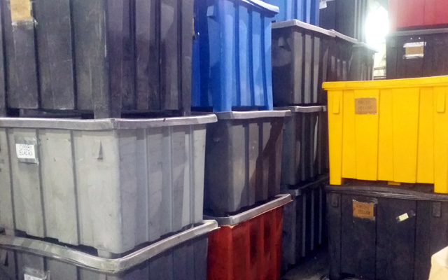 Stacked Storage Containers